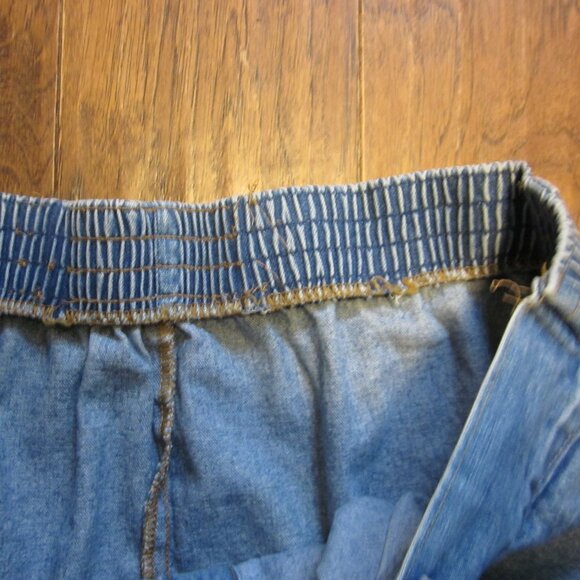 cabin creek denim two pocket button front full sweep long skirt 18 w - Picture 3 of 6